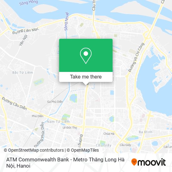 ATM Commonwealth Bank - Metro Thăng Long Hà Nội map