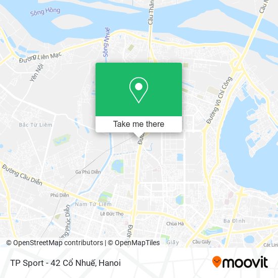 TP Sport - 42 Cổ Nhuế map