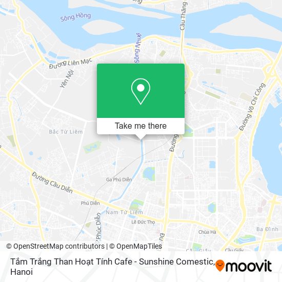 Tắm Trắng Than Hoạt Tính Cafe - Sunshine Comestic map