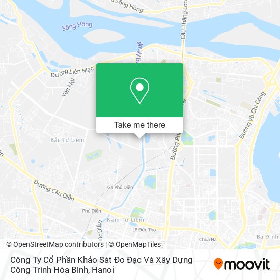 Công Ty Cổ Phần Khảo Sát Đo Đạc Và Xây Dựng Công Trình Hòa Bình map