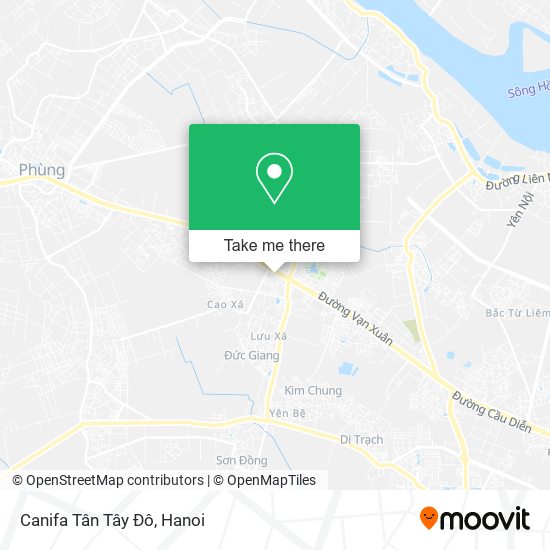 Canifa Tân Tây Đô map