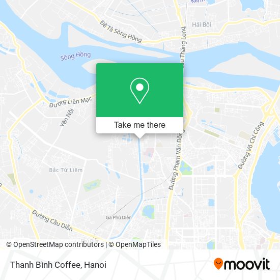 Thanh Bình Coffee map
