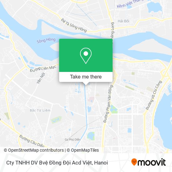 Cty TNHH DV Bvệ Đồng Đội Acd Việt map