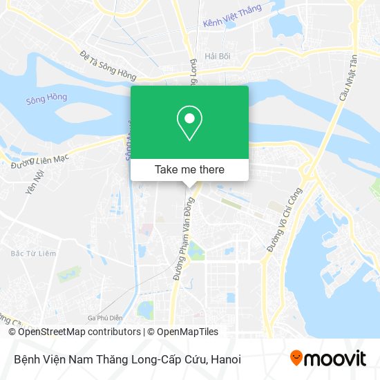 Bệnh Viện Nam Thăng Long-Cấp Cứu map