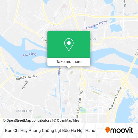 Ban Chỉ Huy Phòng Chống Lụt Bão Hà Nội map