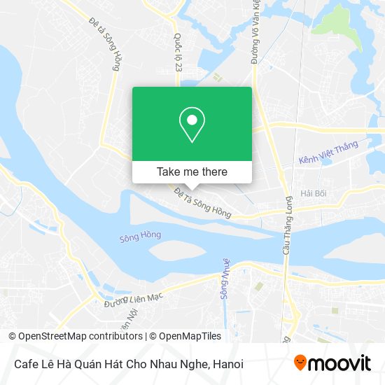Cafe Lê Hà Quán Hát Cho Nhau Nghe map