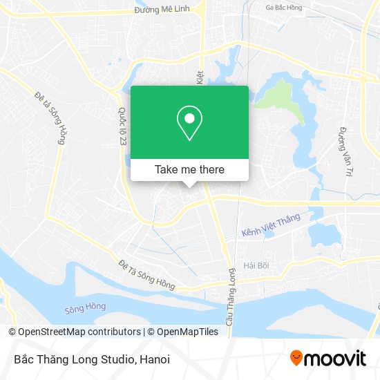 Bắc Thăng Long Studio map