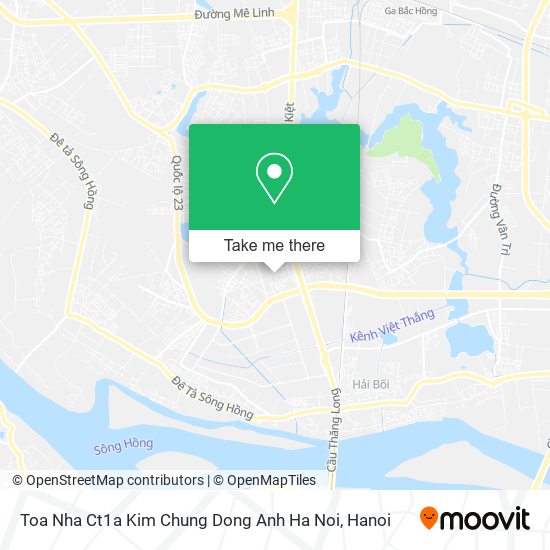 Toa Nha Ct1a Kim Chung Dong Anh Ha Noi map