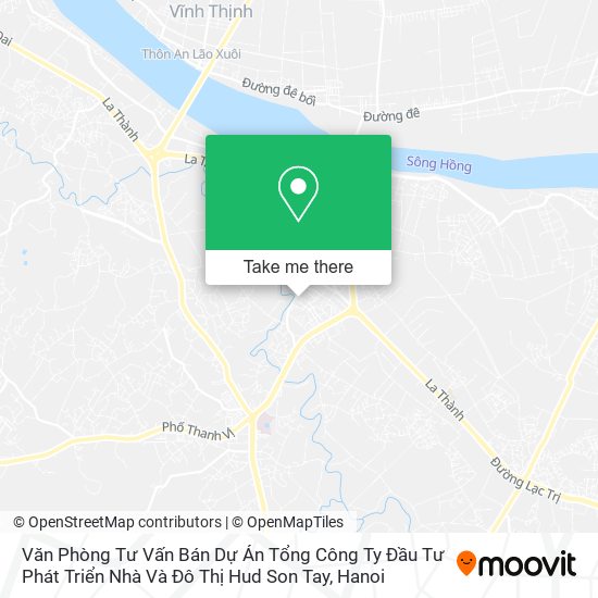 Văn Phòng Tư Vấn Bán Dự Án Tổng Công Ty Đầu Tư Phát Triển Nhà Và Đô Thị Hud Son Tay map