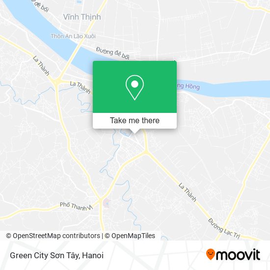 Green City Sơn Tây map