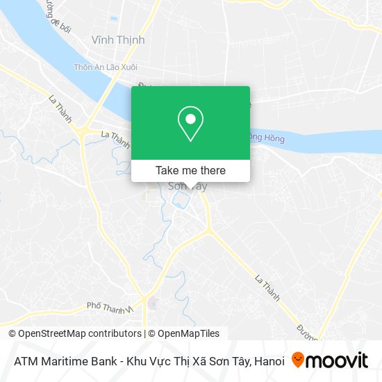 ATM Maritime Bank - Khu Vực Thị Xã Sơn Tây map