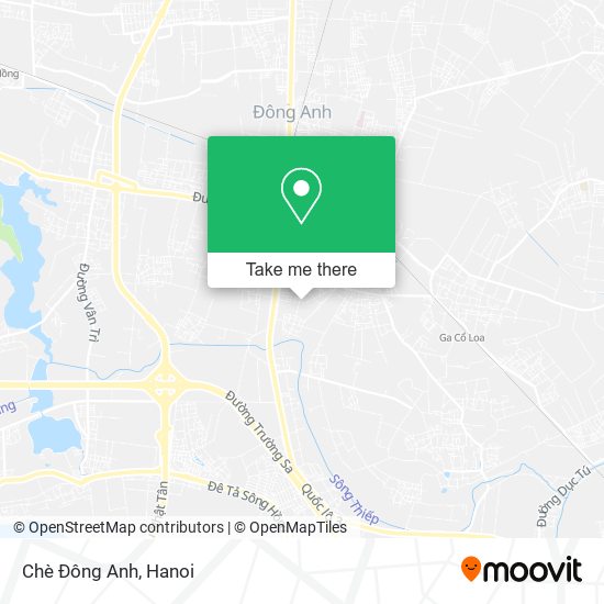 Chè Đông Anh map