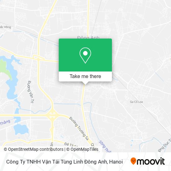 Công Ty TNHH Vận Tải Tùng Linh Đông Anh map