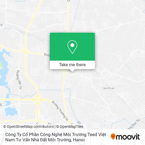 Công Ty Cổ Phần Công Nghệ Môi Trường Teed Việt Nam Tư Vấn Nhà Đất Môi Trường map