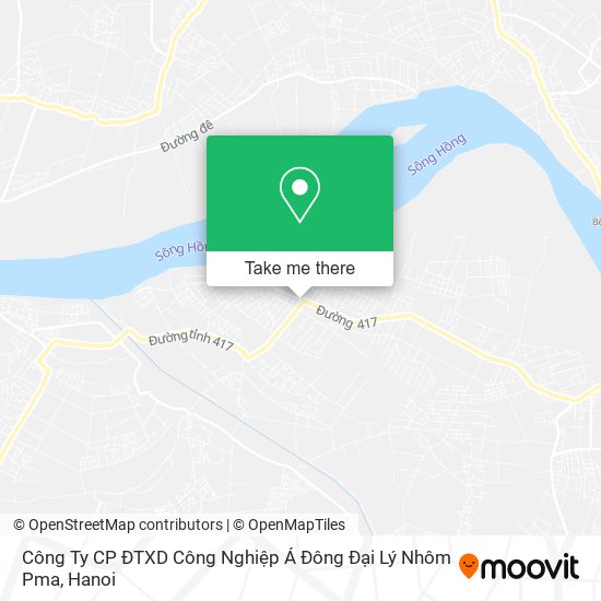 Công Ty CP ĐTXD Công Nghiệp Á Đông Đại Lý Nhôm Pma map