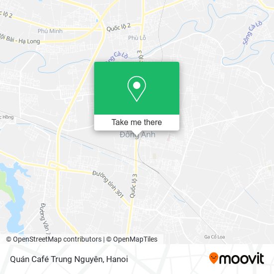 Quán Café Trung Nguyên map