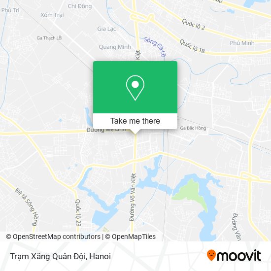 Trạm Xăng Quân Đội map