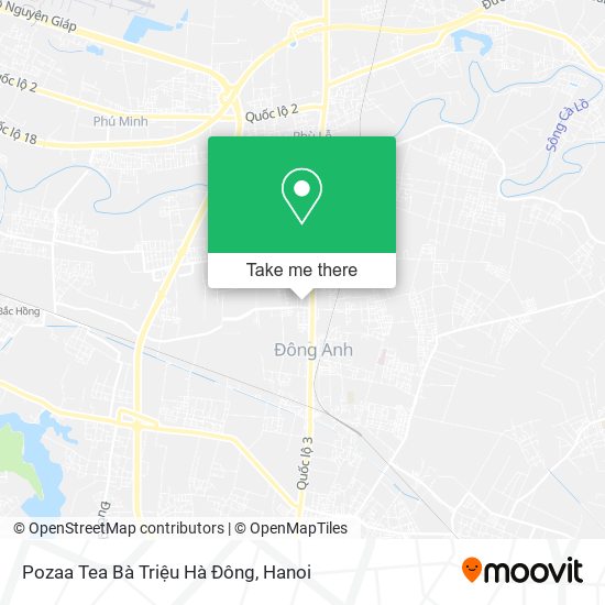 Pozaa Tea Bà Triệu Hà Đông map