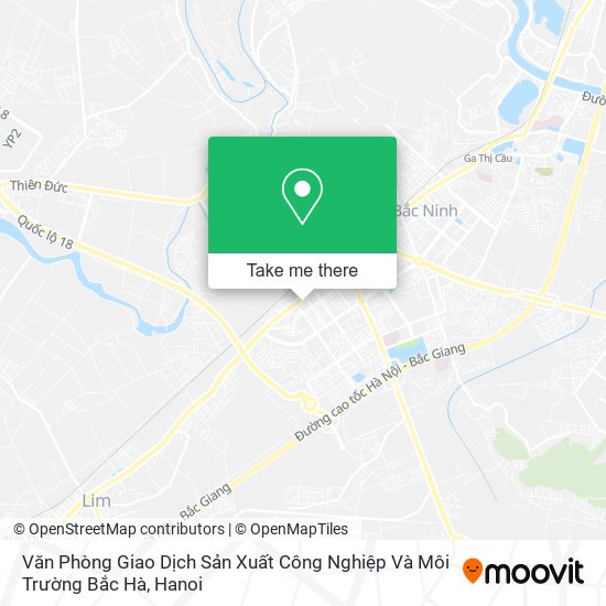 Văn Phòng Giao Dịch Sản Xuất Công Nghiệp Và Môi Trường Bắc Hà map