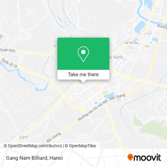 Gang Nam Billiard map