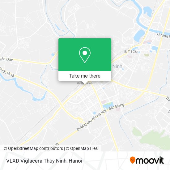 VLXD Viglacera Thùy Ninh map
