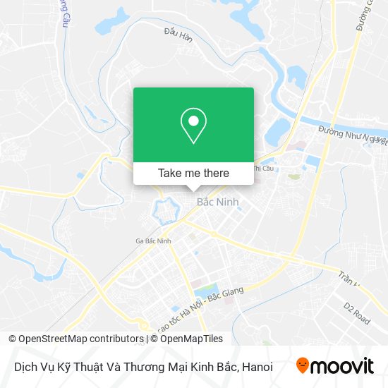 Dịch Vụ Kỹ Thuật Và Thương Mại Kinh Bắc map