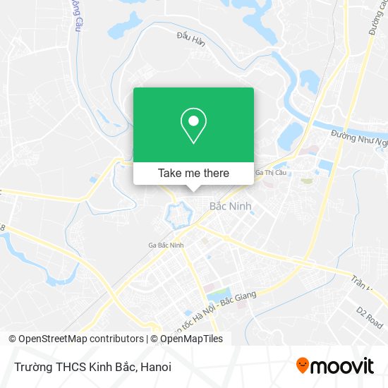 Trường THCS Kinh Bắc map