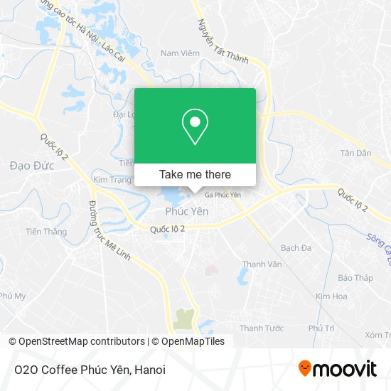 O2O Coffee Phúc Yên map