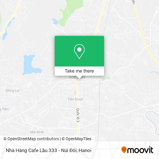 Nhà Hàng Cafe Lầu 333 - Núi Đôi map