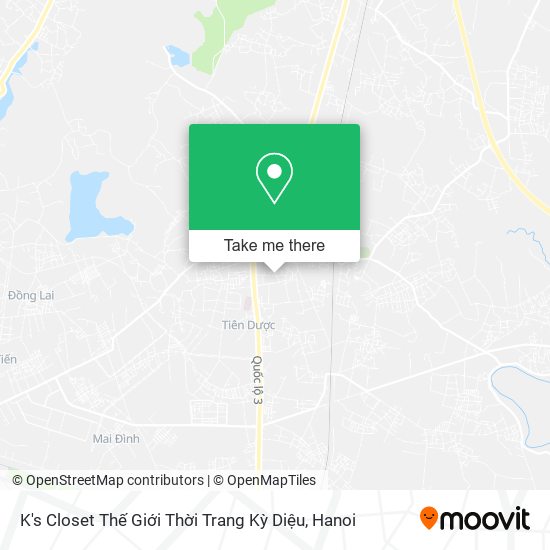 K's Closet Thế Giới Thời Trang Kỳ Diệu map