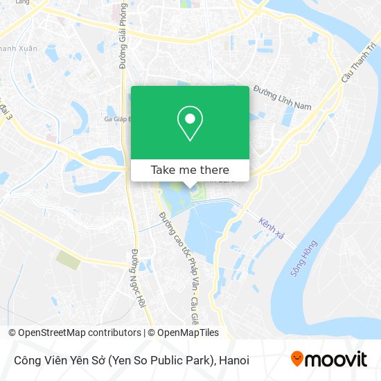 Công Viên Yên Sở (Yen So Public Park) map