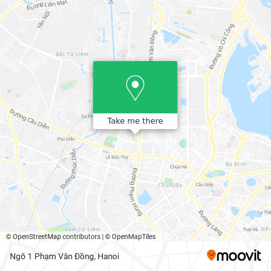 Ngõ 1 Phạm Văn Đồng map