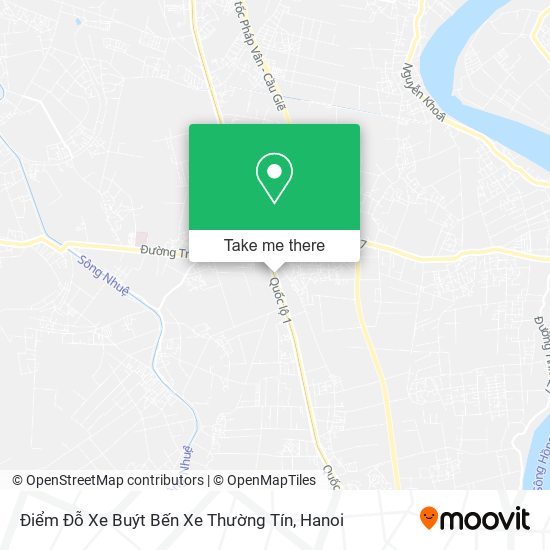 Điểm Đỗ Xe Buýt Bến Xe Thường Tín map