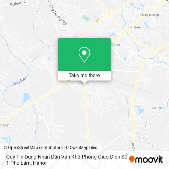 Quỹ Tín Dụng Nhân Dân Văn Khê-Phòng Giao Dịch Số 1 Phú Lãm map