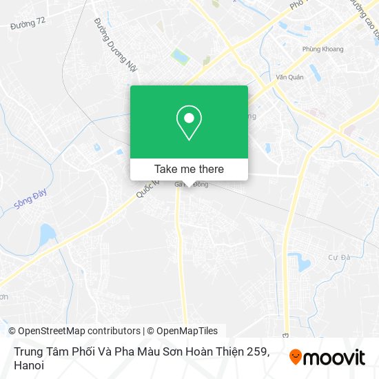 Trung Tâm Phối Và Pha Màu Sơn Hoàn Thiện 259 map