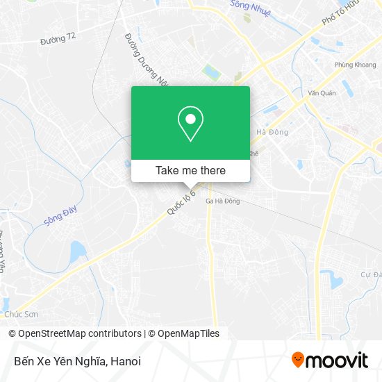 Bến Xe Yên Nghĩa map