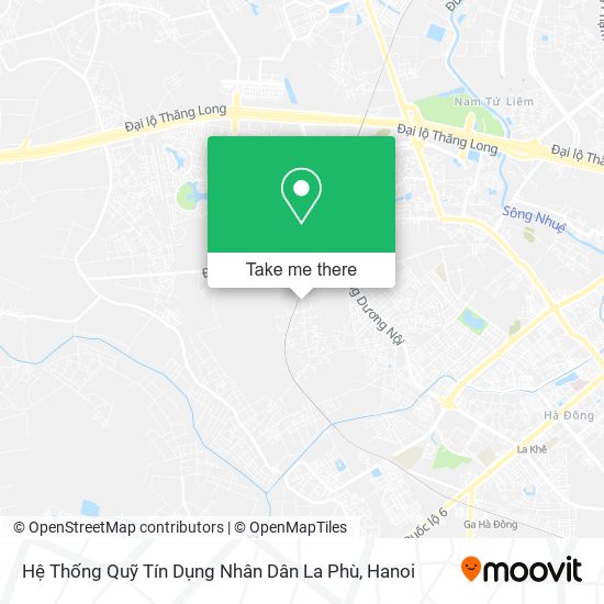 Hệ Thống Quỹ Tín Dụng Nhân Dân La Phù map