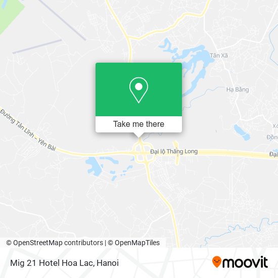 Mig 21 Hotel Hoa Lac map