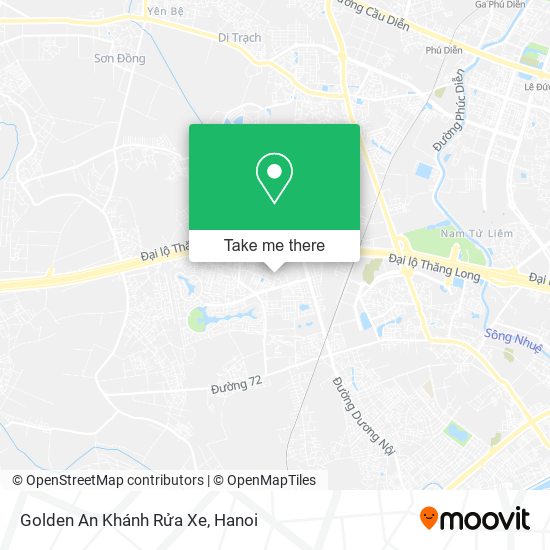 Golden An Khánh Rửa Xe map