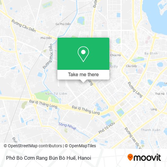 Phở Bò Cơm Rang Bún Bò Huế map