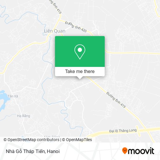 Nhà Gỗ Tháp Tiến map