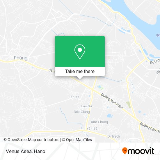 Venus Asea map