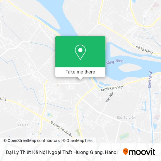 Đại Lý Thiết Kế Nội Ngoại Thất Hương Giang map