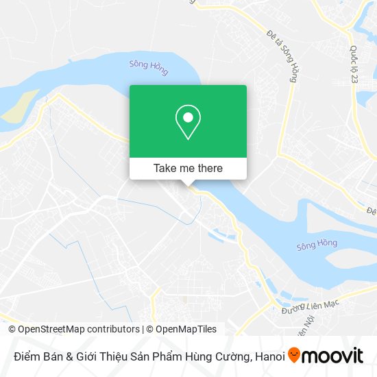 Điểm Bán & Giới Thiệu Sản Phẩm Hùng Cường map