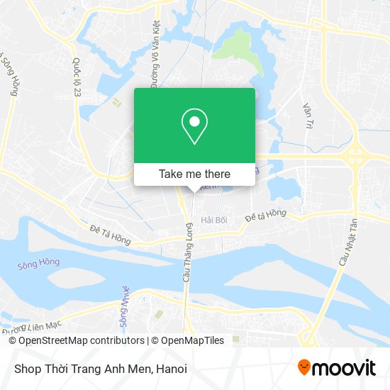 Shop Thời Trang Anh Men map