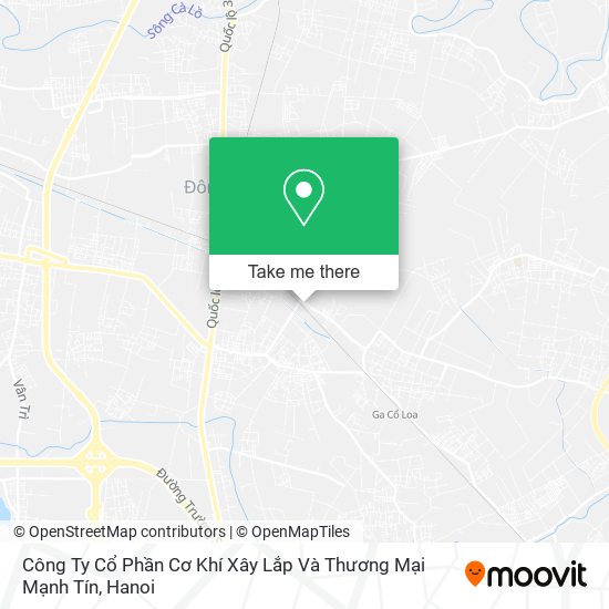 Công Ty Cổ Phần Cơ Khí Xây Lắp Và Thương Mại Mạnh Tín map