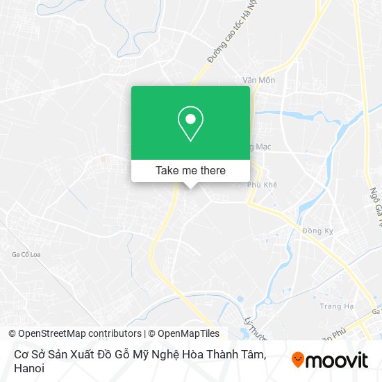 Cơ Sở Sản Xuất Đồ Gỗ Mỹ Nghệ Hòa Thành Tâm map