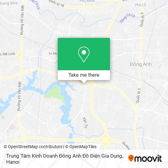 Trung Tâm Kinh Doanh Đông Anh Đồ Điện Gia Dụng map