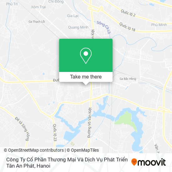 Công Ty Cổ Phần Thương Mại Và Dịch Vụ Phát Triển Tân An Phát map