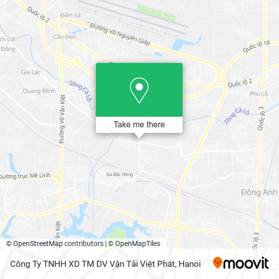 Công Ty TNHH XD TM DV Vận Tải Việt Phát map